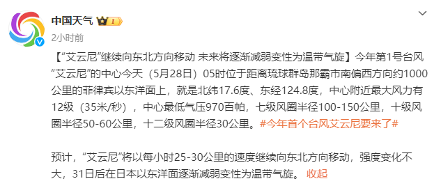 注意！福州气温正下跌！“艾云尼”已致菲律宾6人死亡！