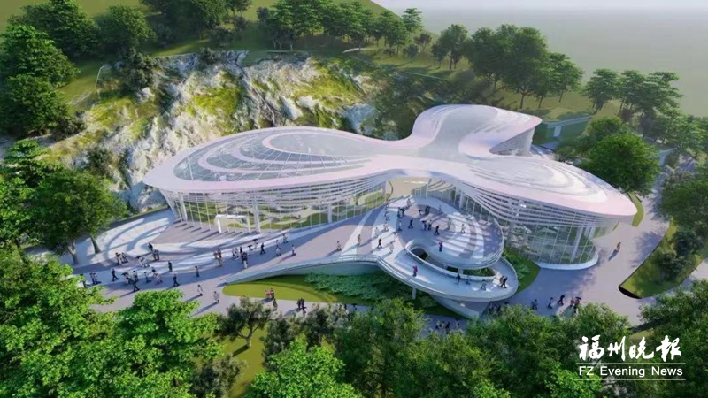 福州三江口植物园一期效果图亮相 建筑景观设计方案征询公众意见