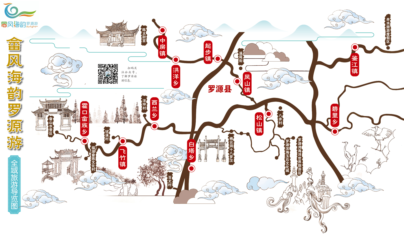 畲风海韵罗源游 全域旅游导览图