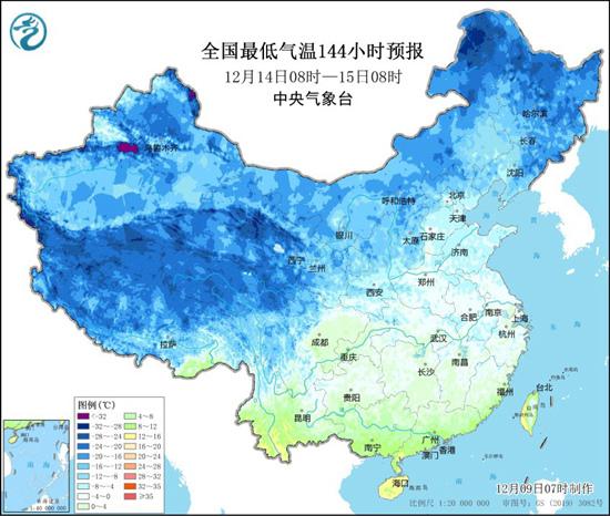 降温直抵华南！新一股冷空气将发货 北方多地迎初雪江南气温破冰点