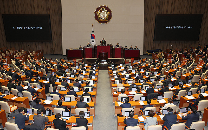 滚动｜韩国宪法法院将于16日上午就总统弹劾案举行会议