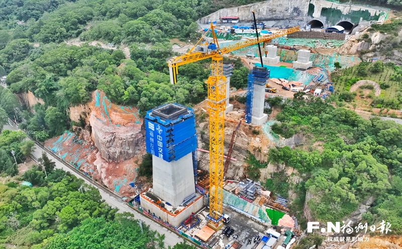 闽安特大桥主墩桩基全部浇筑完成