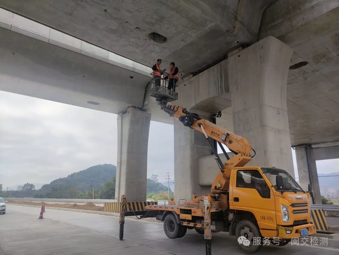 福州滨海快线桥梁工程荷载试验检测完成