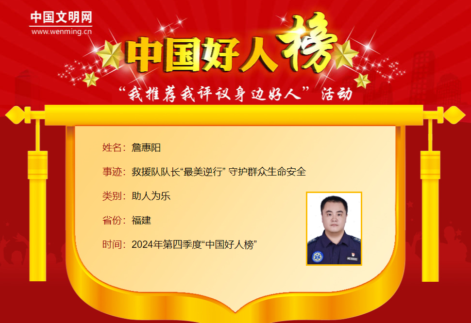 中国好人，福建4人！
