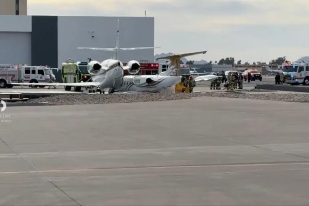 美亚利桑那州一机场两飞机在地面发生碰撞 已致1死3伤