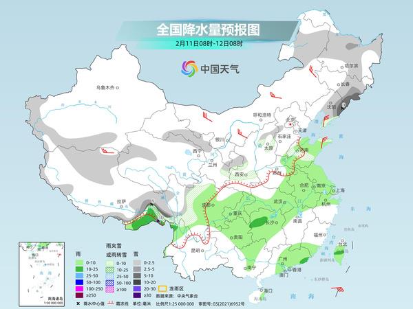 冷空气东移南下影响中东部 福建部分地区有大雨