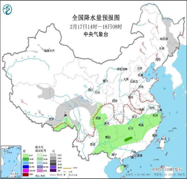 冷空气继续影响中东部地区 未来三天西南江南等地多阴雨