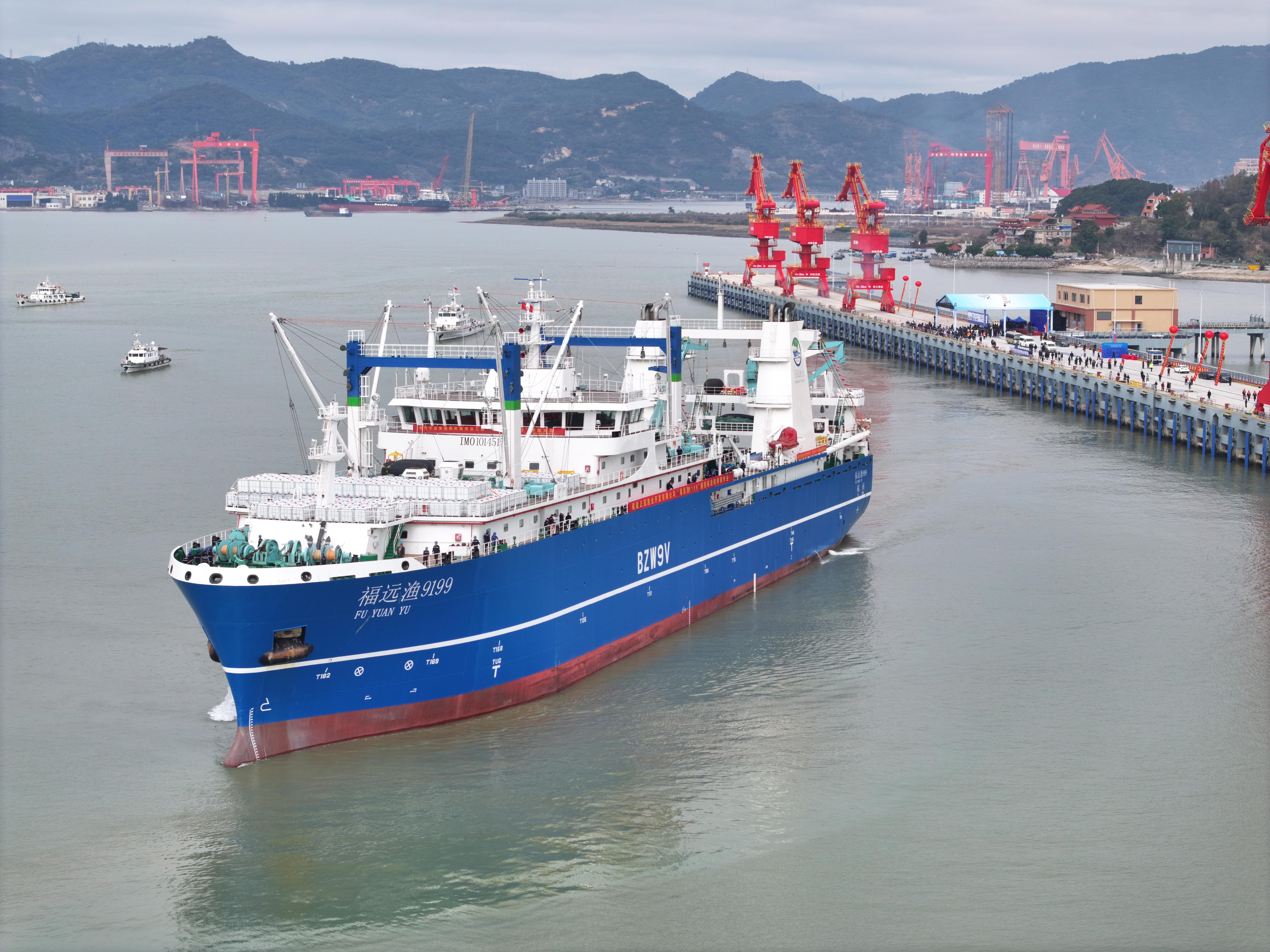 全国最大南极磷虾捕捞加工船出征，是“福建造”！