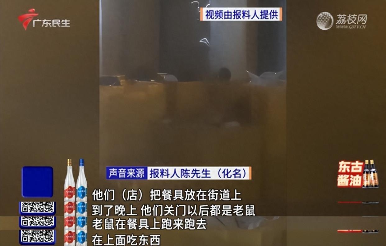 老鼠爬上餐具觅食 涉事餐厅停业整改