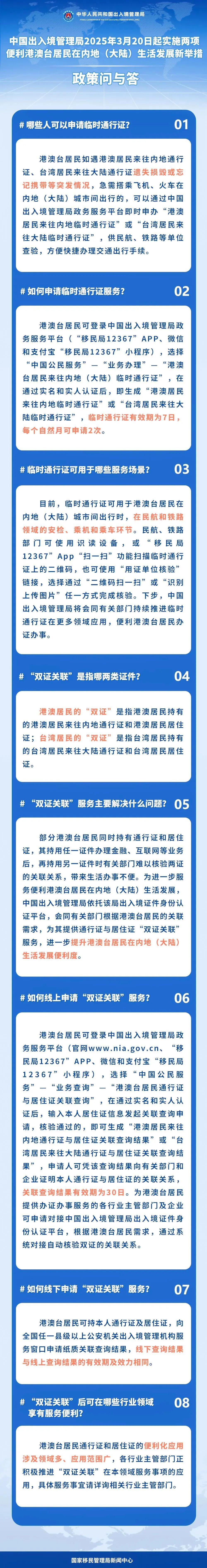 港澳台居民今起可线上申办电子临时通行证