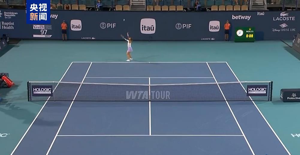 追平最好成绩！郑钦文晋级WTA1000迈阿密站16强