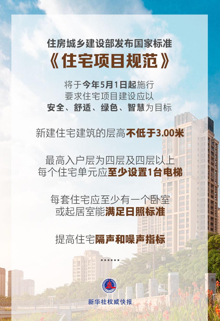 国家标准《住宅项目规范》落地