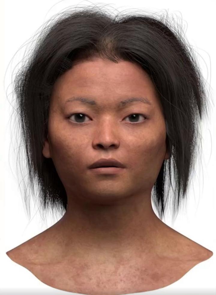 科研人员复原1.6万年前人类面貌