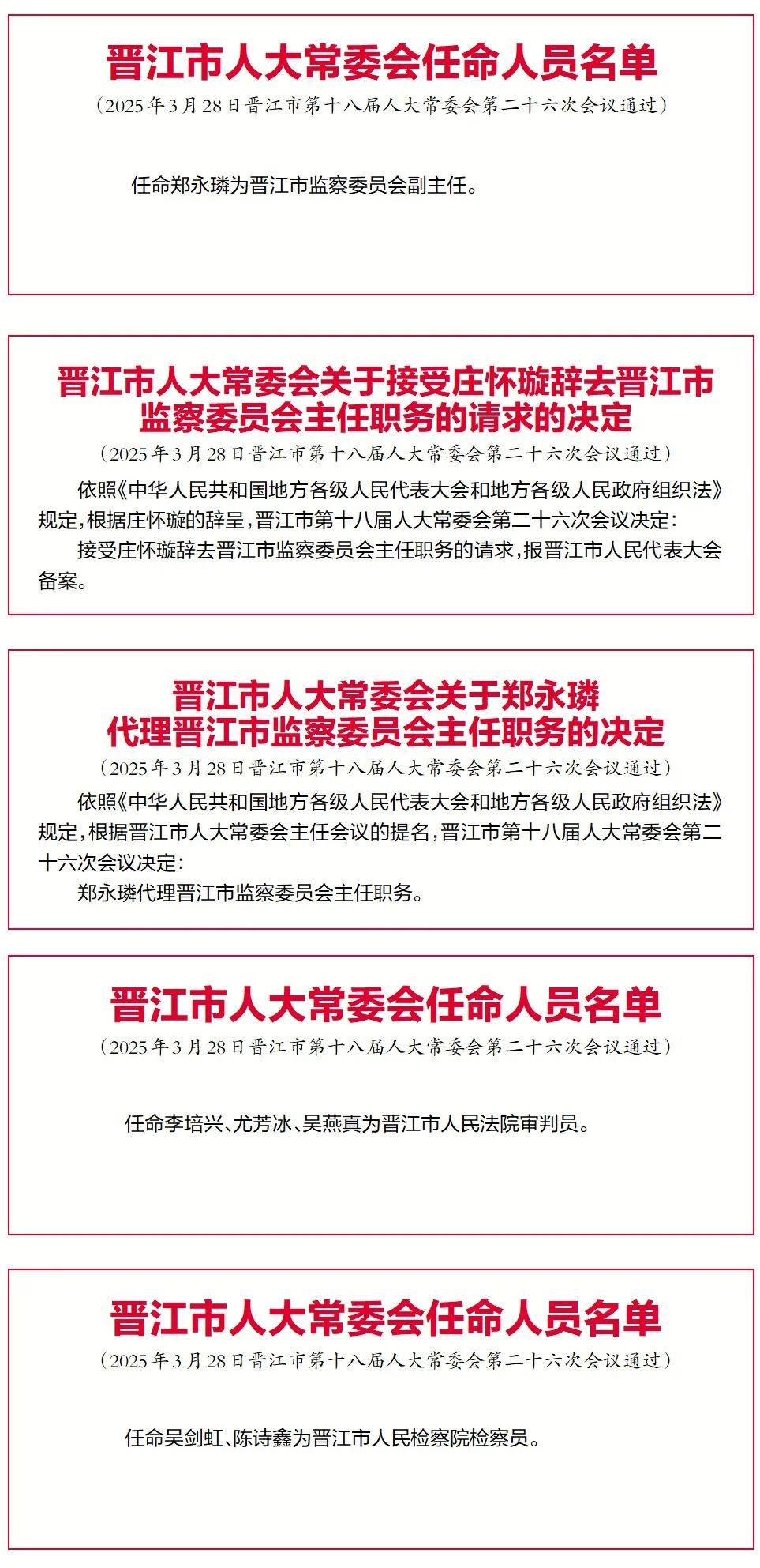 福建多地最新人事消息