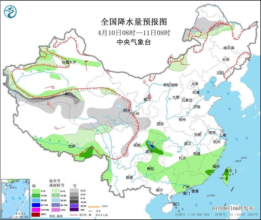 江南华南等地多降雨 西北地区等地多大风天气