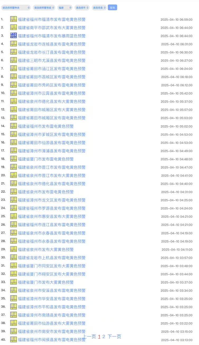 多个预警生效！福建沿海部分地区有大雾！