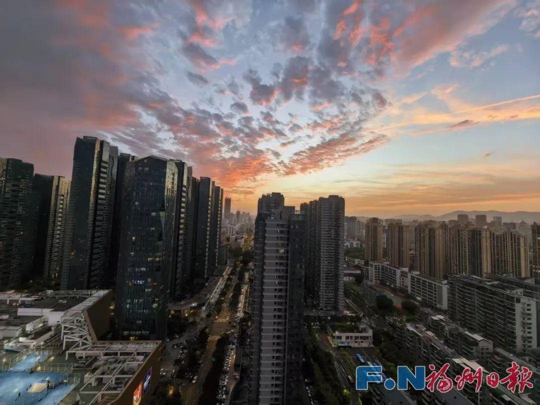 福州晚霞刷屏！朋友圈“红”了！