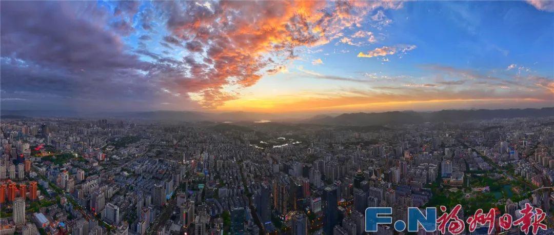 福州晚霞刷屏！朋友圈“红”了！