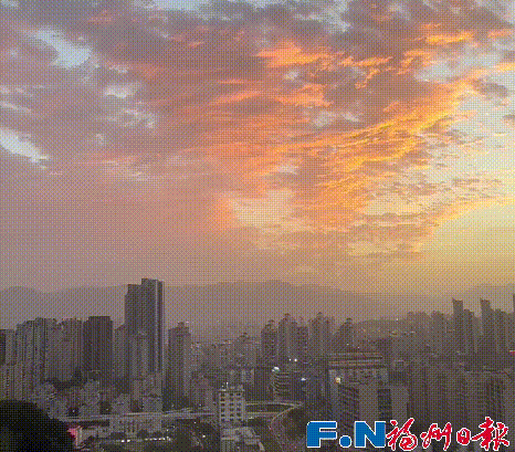 福州晚霞刷屏！朋友圈“红”了！