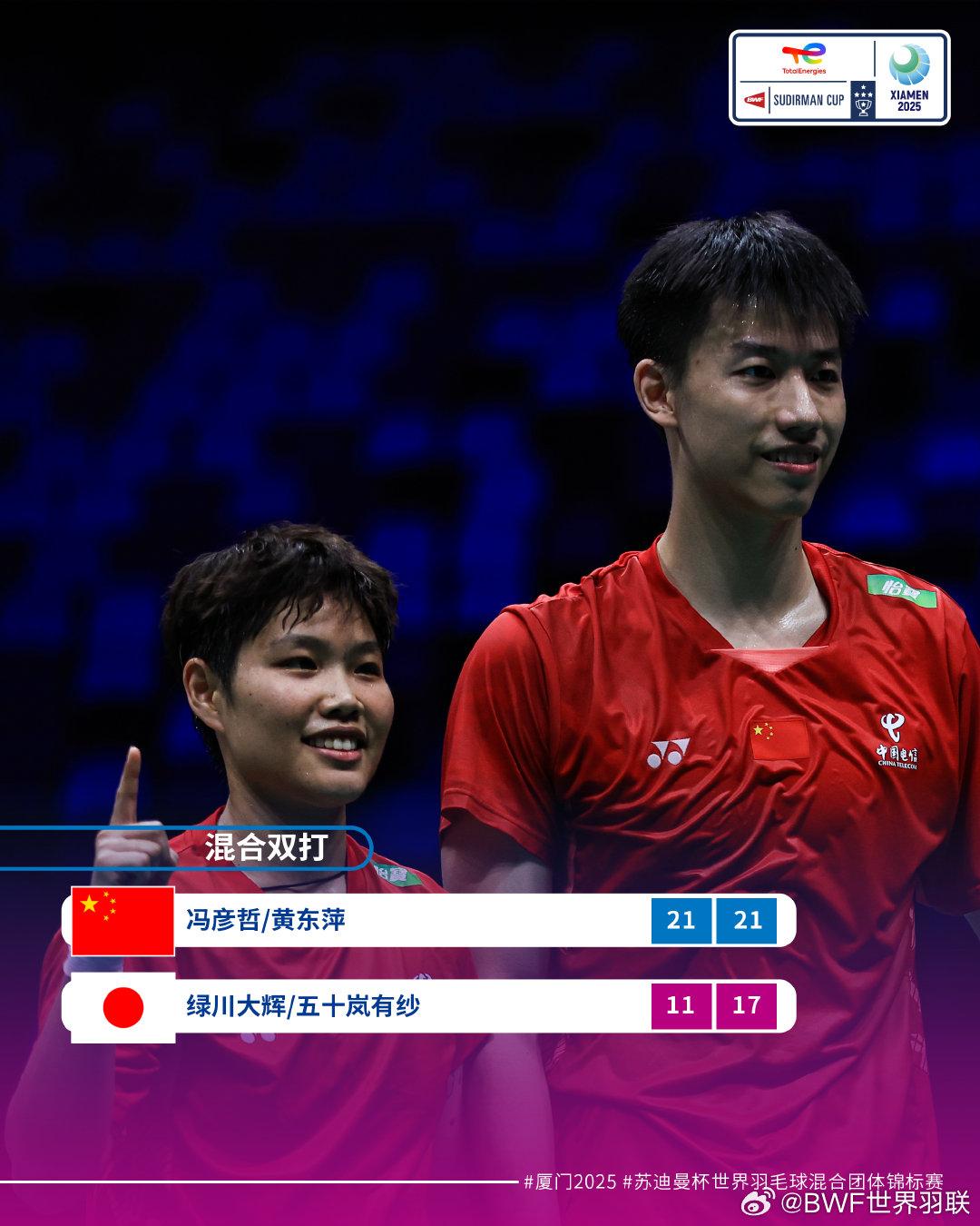 中国羽毛球队挺进2025苏迪曼杯决赛