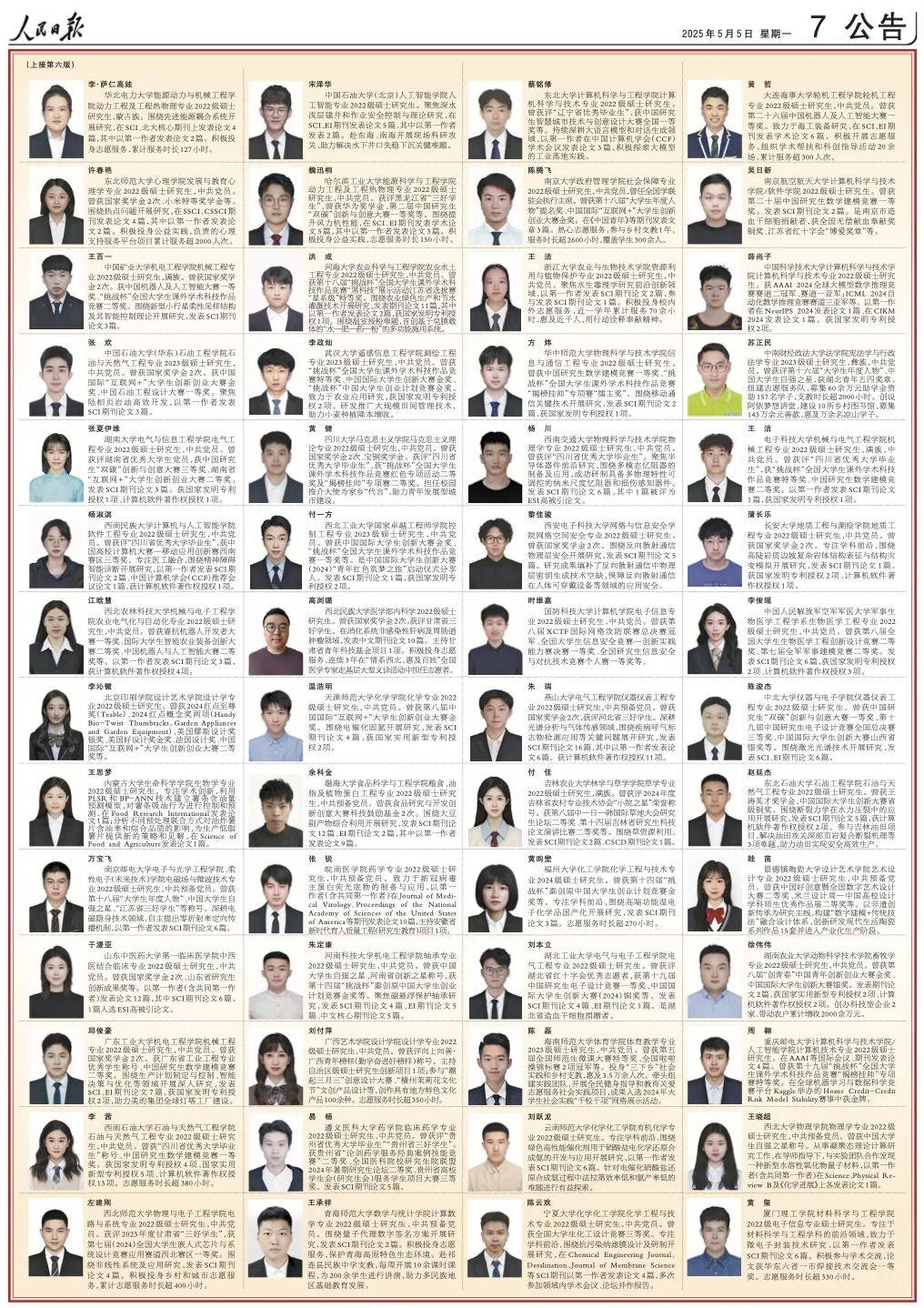 优秀！这些福建学子登上《人民日报》