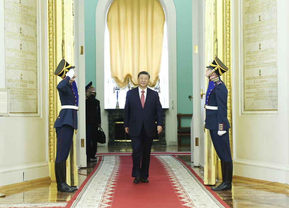 习近平同俄罗斯总统普京会谈