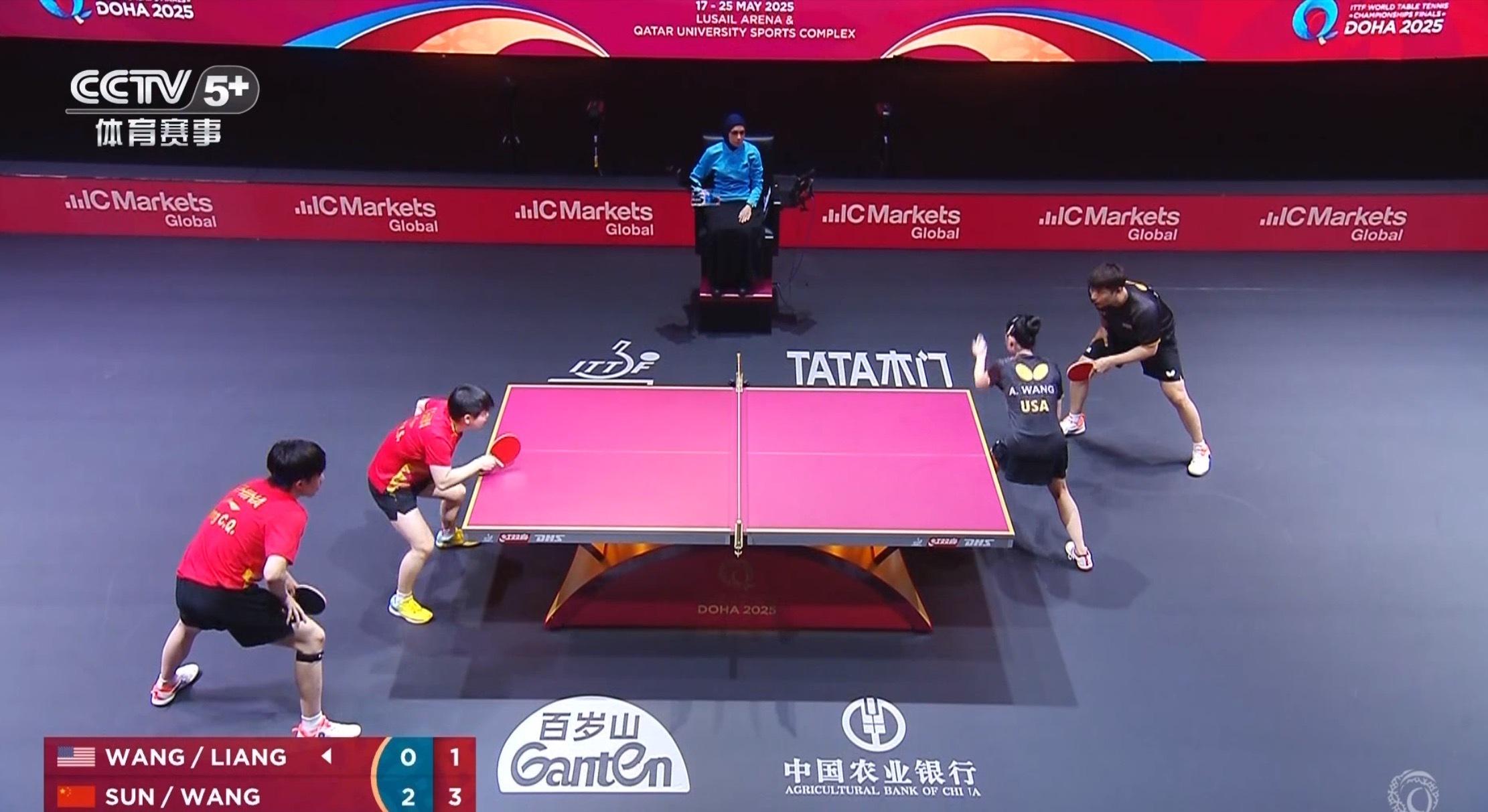 光速晋级！“莎头组合”3-0战胜美国组合