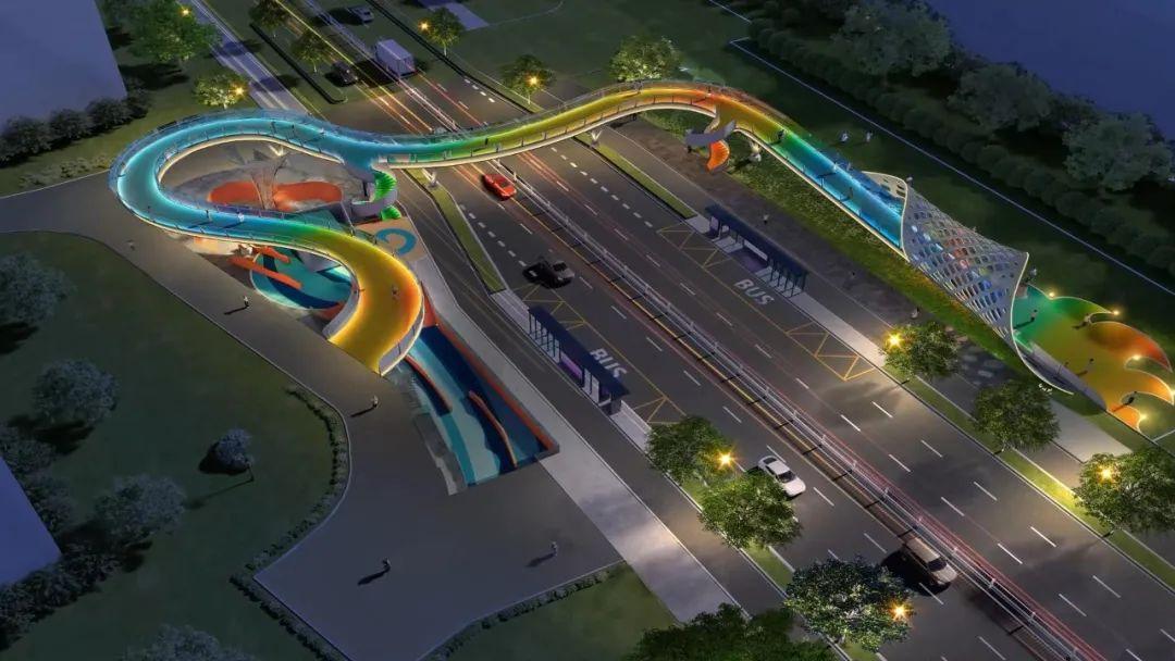 好炫！福州高新区将新建一座人行天桥