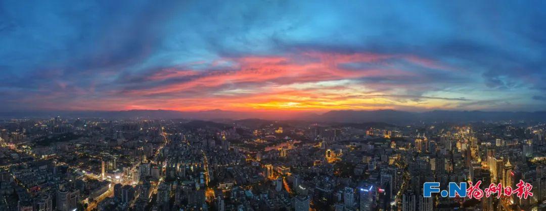 福州晚霞刷屏了！