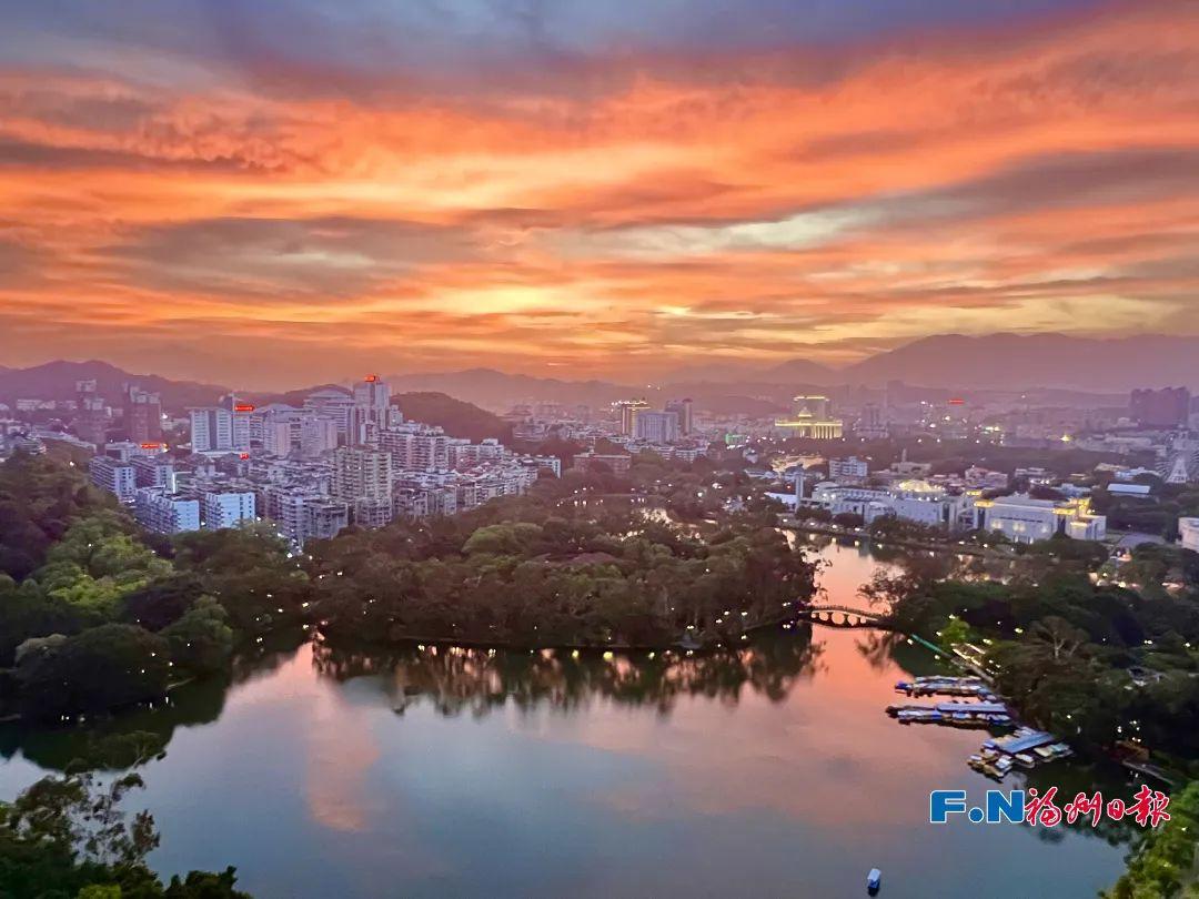 福州晚霞刷屏了！