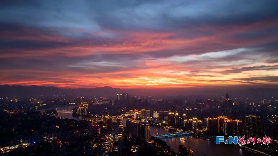 福州晚霞刷屏了！