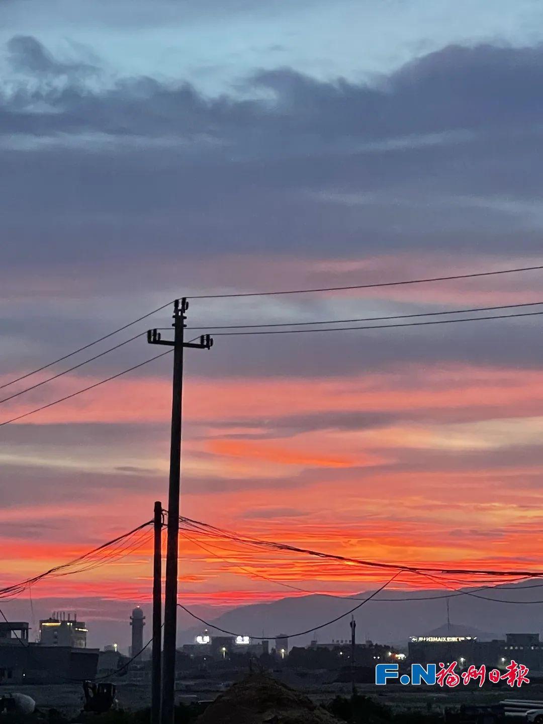 福州晚霞刷屏了！