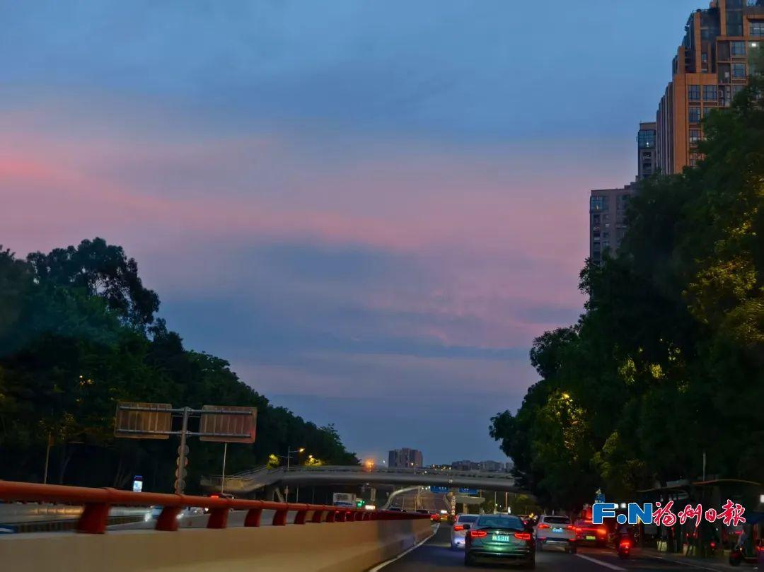 福州晚霞刷屏了！