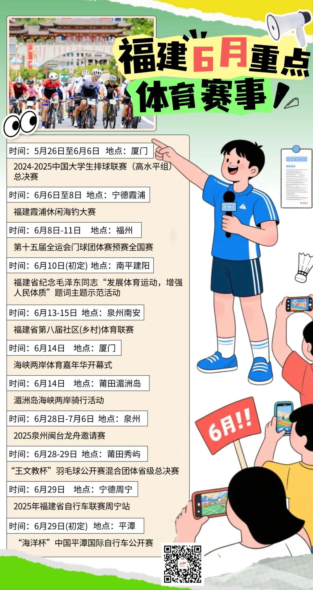 6月福建體育一大波賽事來襲,你最想Pick哪個? 6月福建體育一大波賽事來襲,你最想Pick哪個?