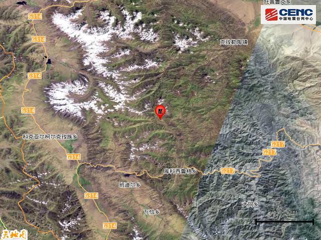 新疆阿克陶县发生3.0级地震