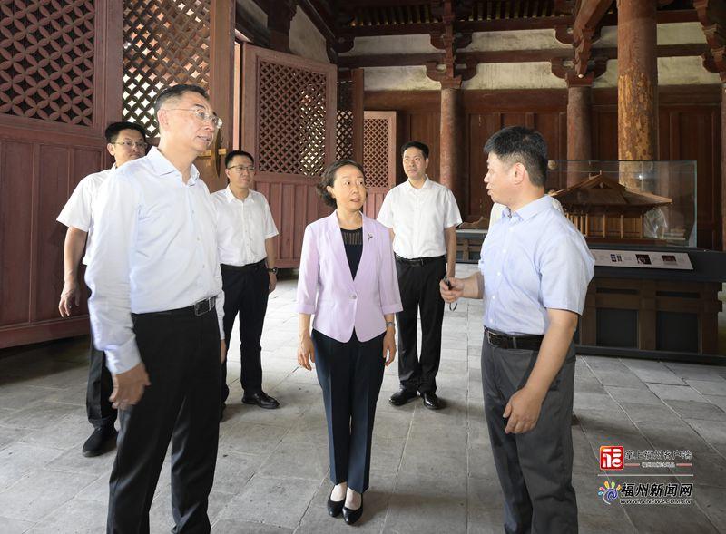 郭宁宁吴贤德调研闽都文化保护传承有关工作