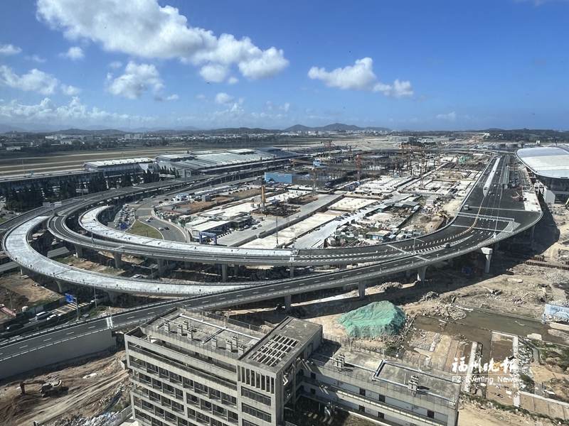 T2航站楼站前高架投用 福州机场迈入双航站楼高架时代