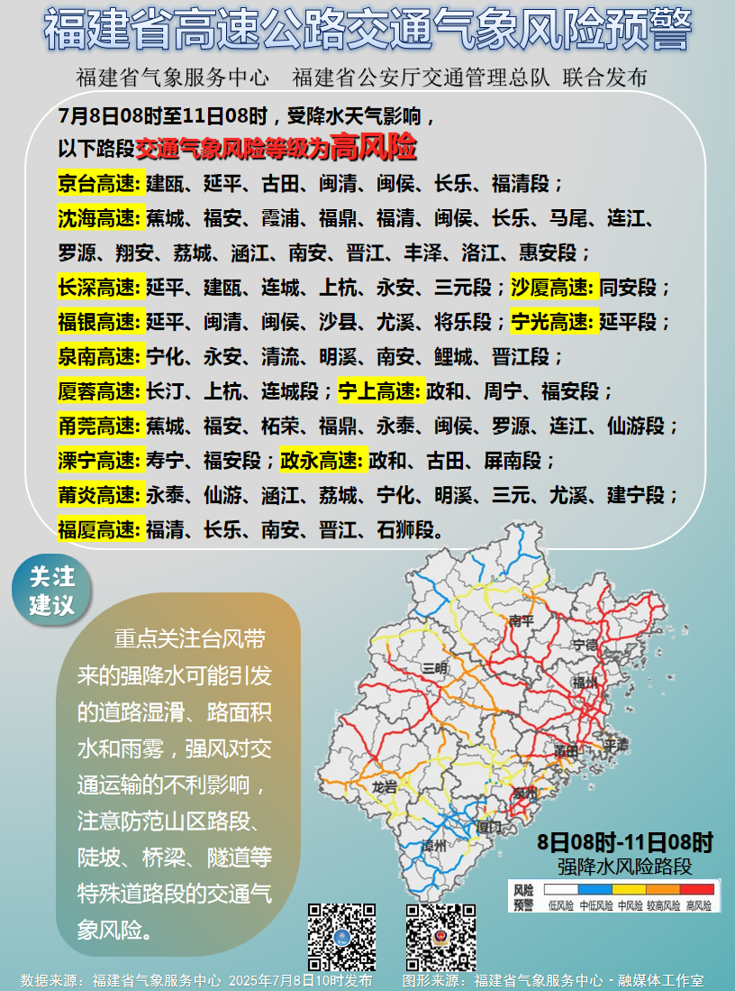 注意！福州或有大暴雨！这些地方易发地质灾害→