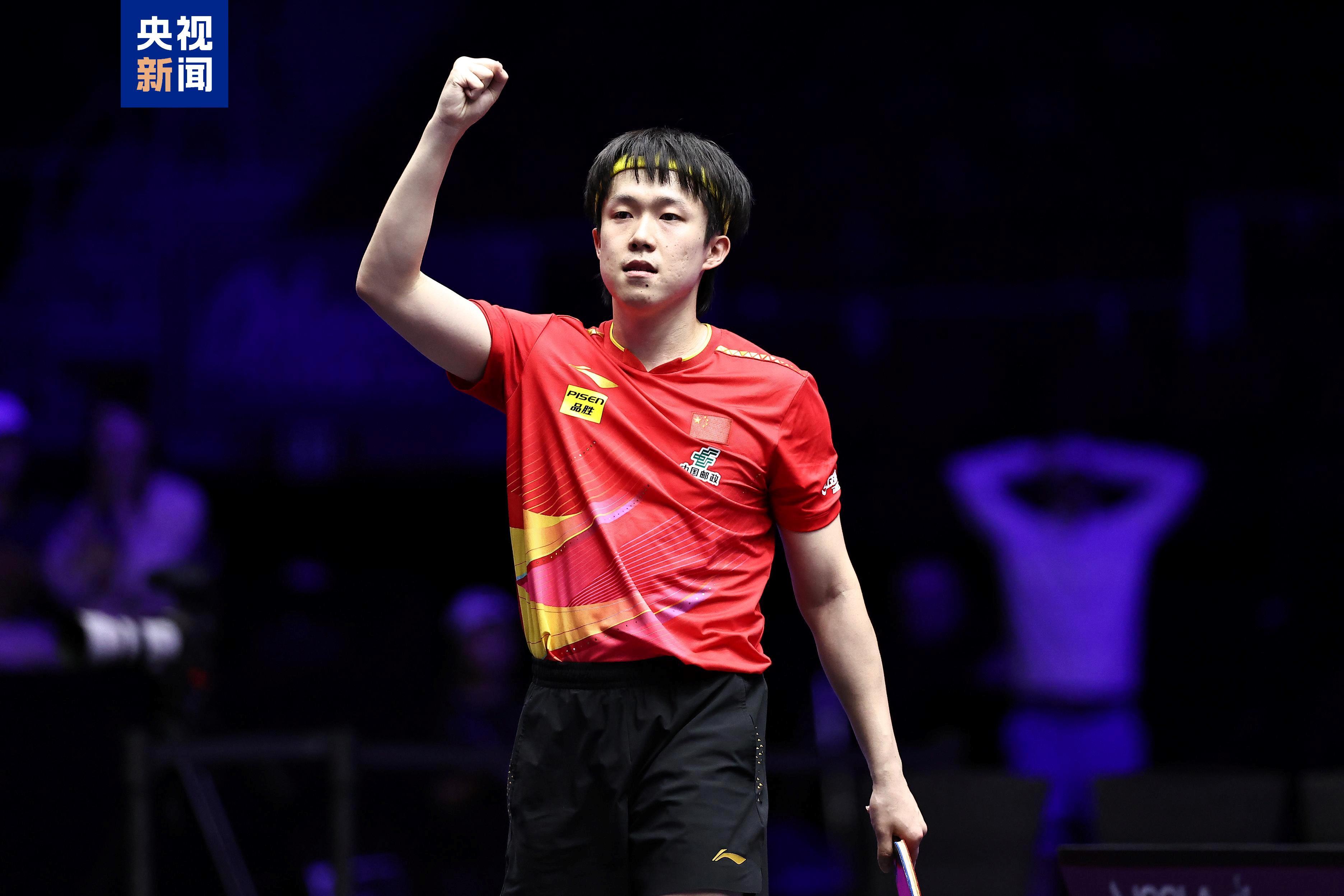 王楚钦4-0横扫张本智和！第三次夺得WTT大满贯男单冠军