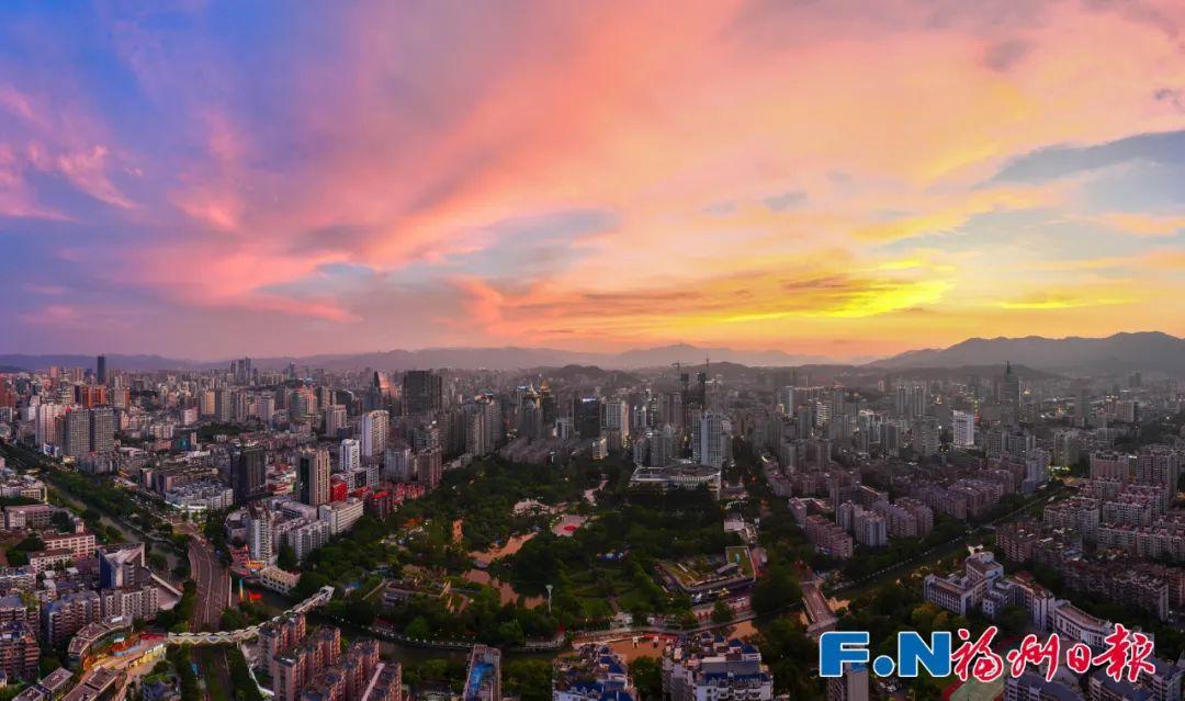 福州晚霞刷屏！太美啦！