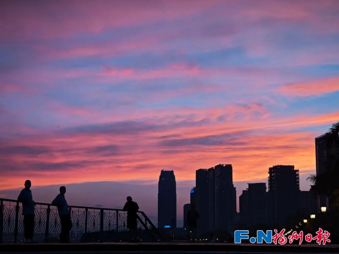 福州晚霞刷屏！太美啦！