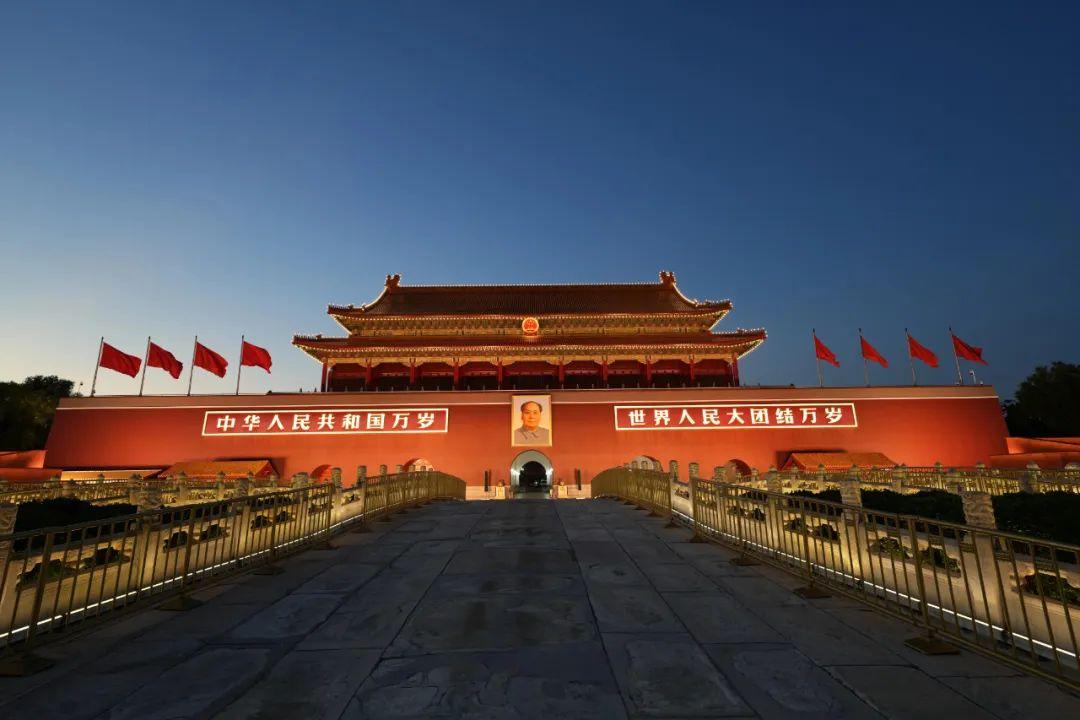 天安门城楼维护检修后重新亮相