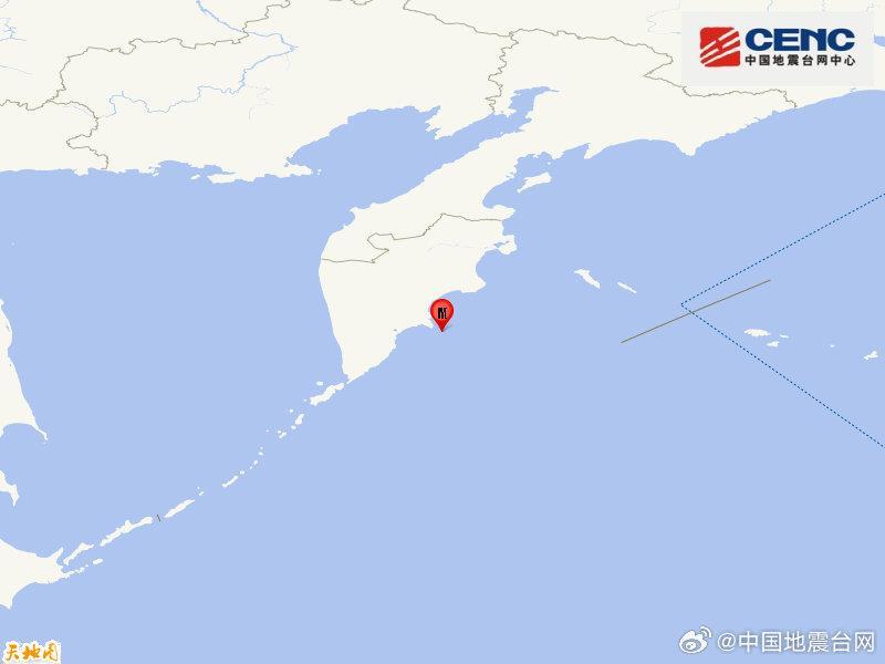 堪察加东岸远海发生7.2级地震 震源深度10千米