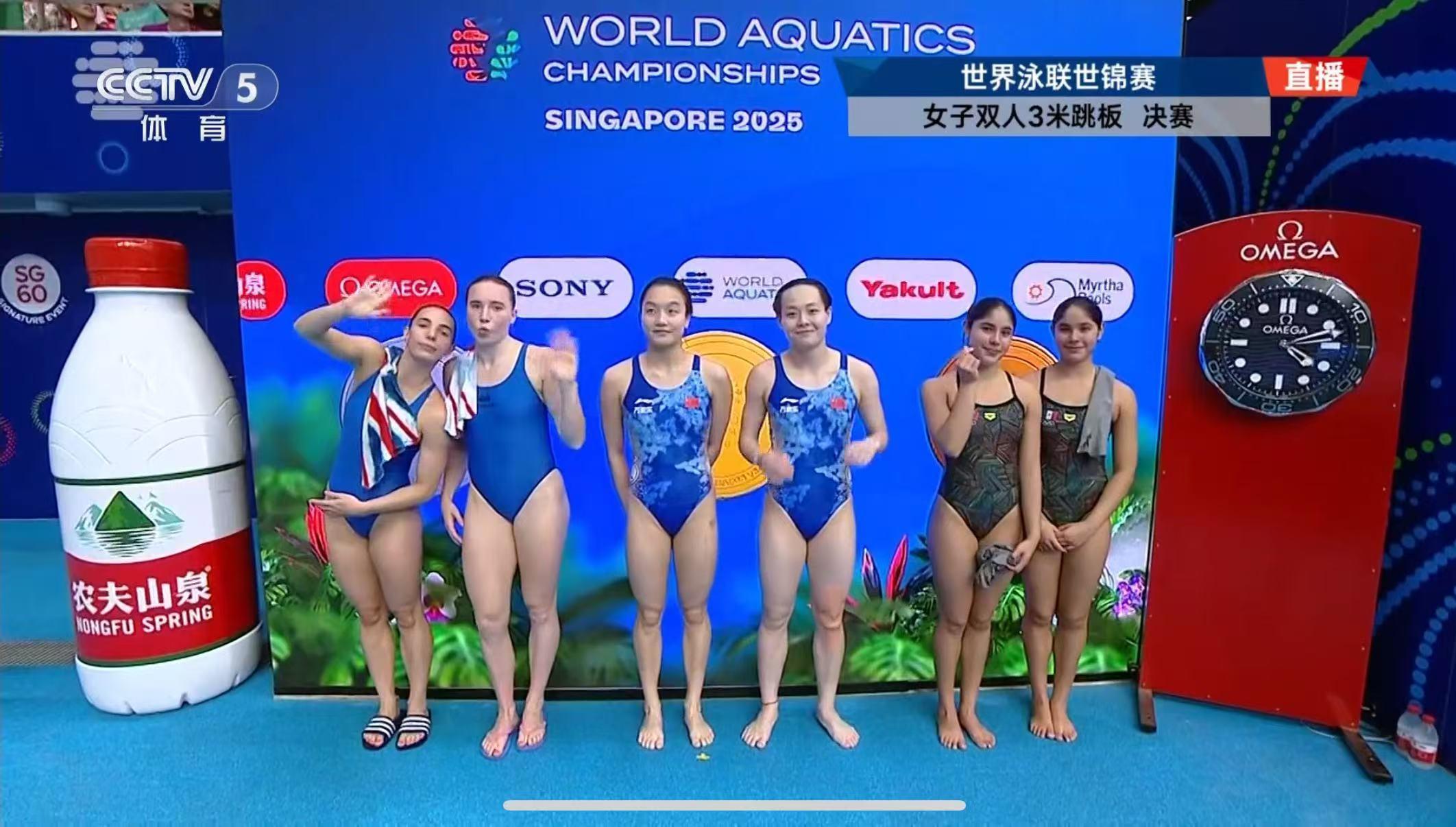 金牌+1！陈艺文/陈佳夺得世锦赛女子双人三米板冠军