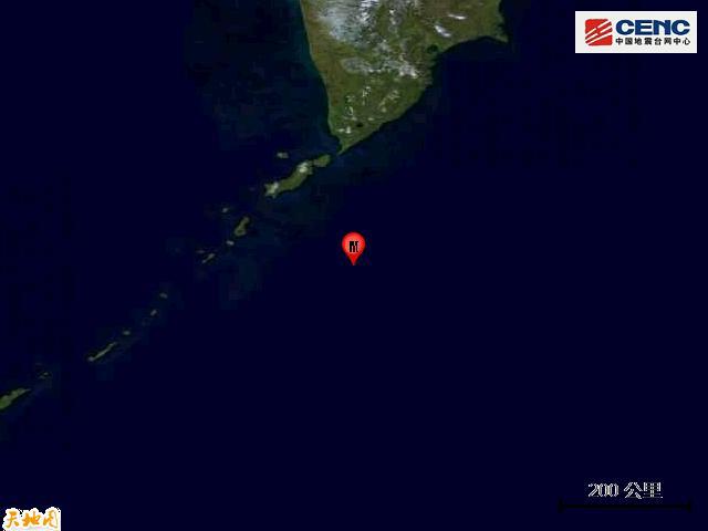 千岛群岛以东海域发生6.2级地震