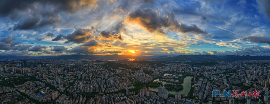 福州绝美晚霞上线！朋友圈刷屏！