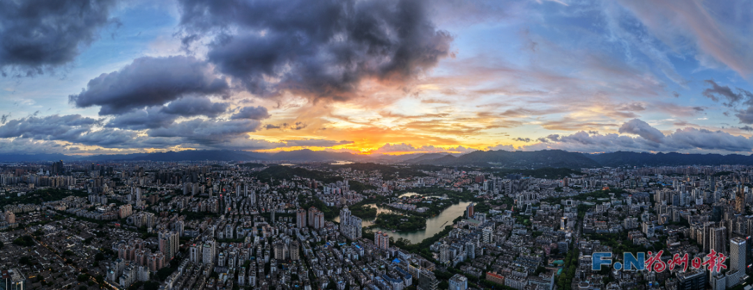福州绝美晚霞上线！朋友圈刷屏！
