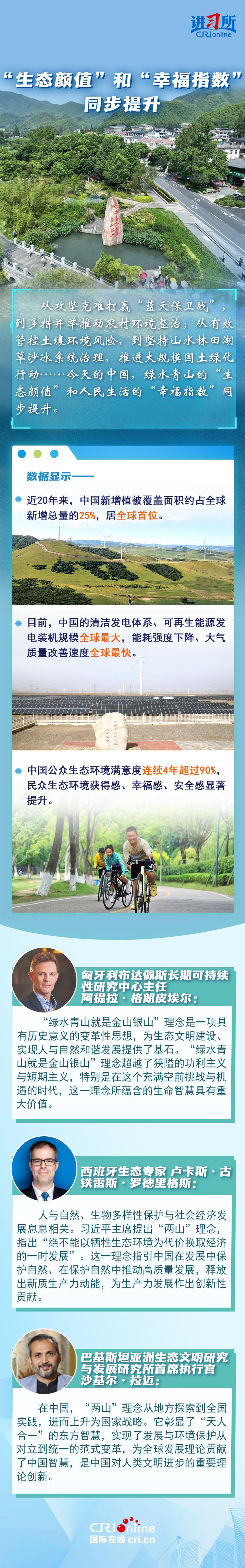 【讲习所·中国与世界】“两山”理念照亮全球生态文明建设之路