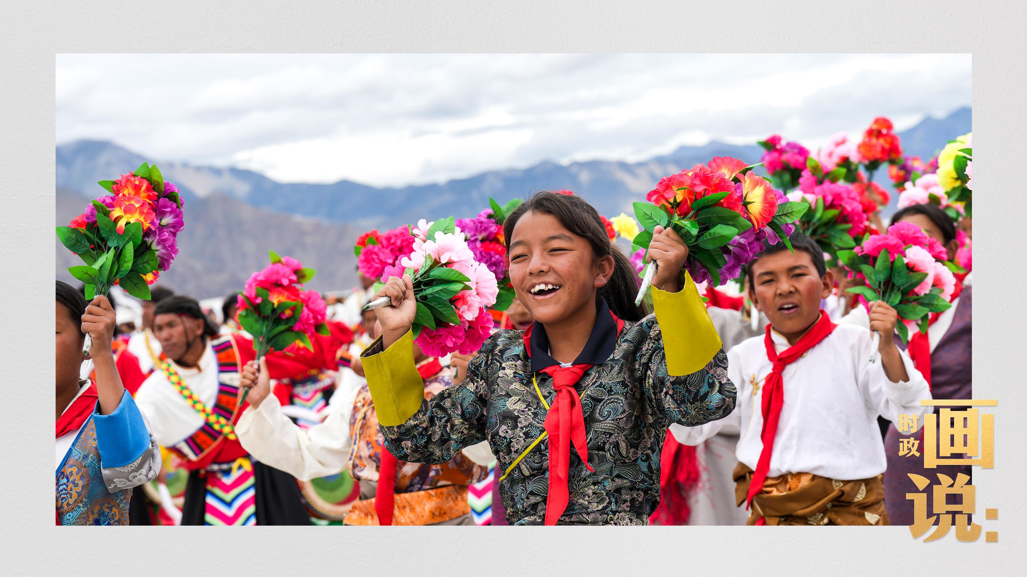 时政画说丨格桑花开