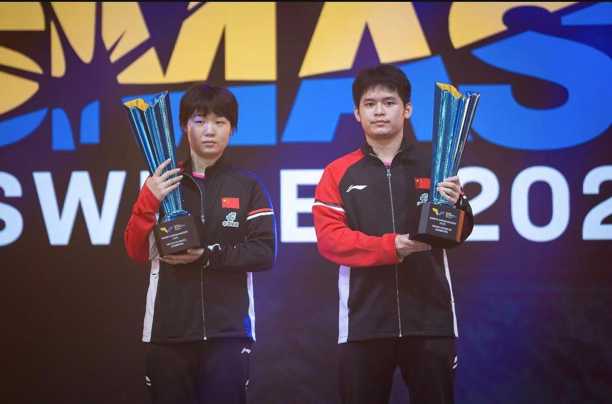 林诗栋/蒯曼夺得WTT欧洲大满贯瑞典站混双冠军